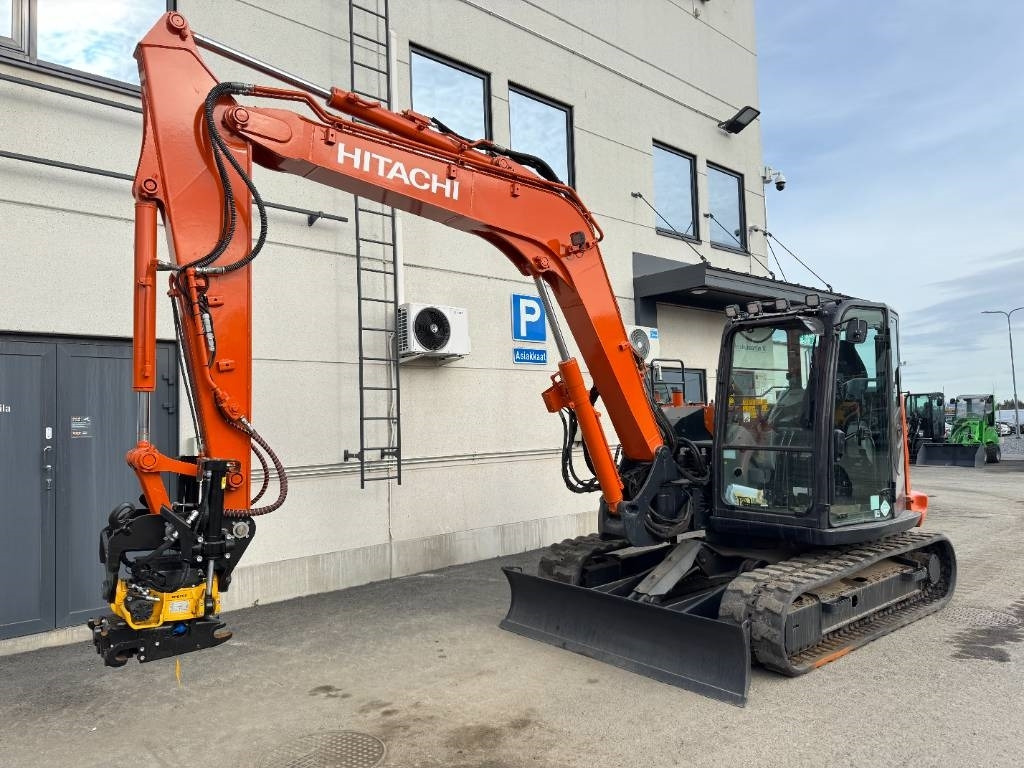 Hitachi ZX85USB-6, Uudella engcon EC209 tiltillä  - Mini excavator: Foto 2 Hitachi ZX85USB-6, Uudella engcon EC209 tiltillä  - Mini excavator: Foto 2