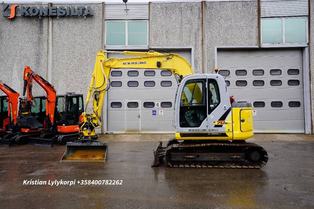 New Holland E70BSR ENGCON PIHDEILLÄ - Mini excavator: Foto 1 New Holland E70BSR ENGCON PIHDEILLÄ - Mini excavator: Foto 1