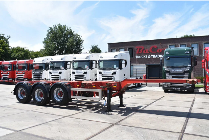 Nooteboom containerchassis - LIFT AXLE - DISC BRAKES - BPW AXLES - 2 x EXTENDABLE - - Semiremorcă transport containere/ Swap body: Foto 1 Nooteboom containerchassis - LIFT AXLE - DISC BRAKES - BPW AXLES - 2 x EXTENDABLE - - Semiremorcă transport containere/ Swap body: Foto 1