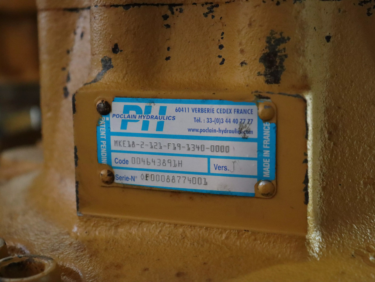POCLAIN MKE18-2-121-F19-1340-0000 - Motor hidraulic pentru Utilaje constructii: Foto 4 POCLAIN MKE18-2-121-F19-1340-0000 - Motor hidraulic pentru Utilaje constructii: Foto 4