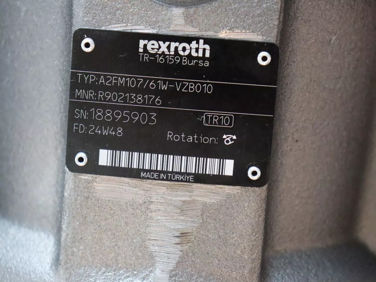REXROTH A2FM107/61W-VZB010 - Motor hidraulic pentru Utilaje constructii: Foto 5 REXROTH A2FM107/61W-VZB010 - Motor hidraulic pentru Utilaje constructii: Foto 5