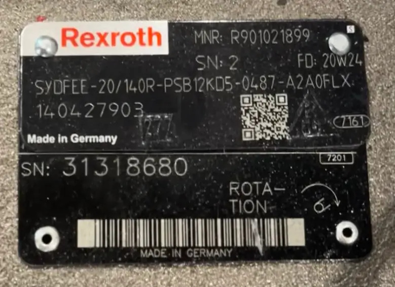 REXROTH SYDFEE-20/140R-PSB12KD5-0487-A2A0FLX - Pompa hidraulica pentru Stivuitor: Foto 4 REXROTH SYDFEE-20/140R-PSB12KD5-0487-A2A0FLX - Pompa hidraulica pentru Stivuitor: Foto 4