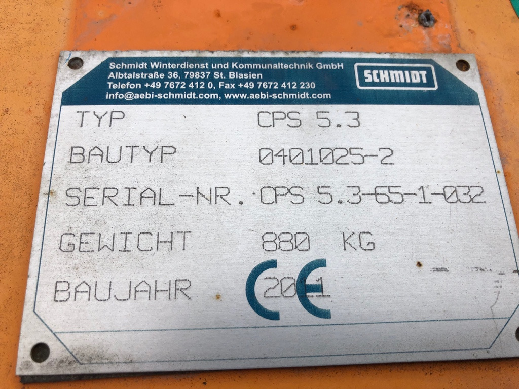 SCHMIDT Side snow plow CPS 5.3 - Freza de zapada pentru Camion: Foto 5 SCHMIDT Side snow plow CPS 5.3 - Freza de zapada pentru Camion: Foto 5