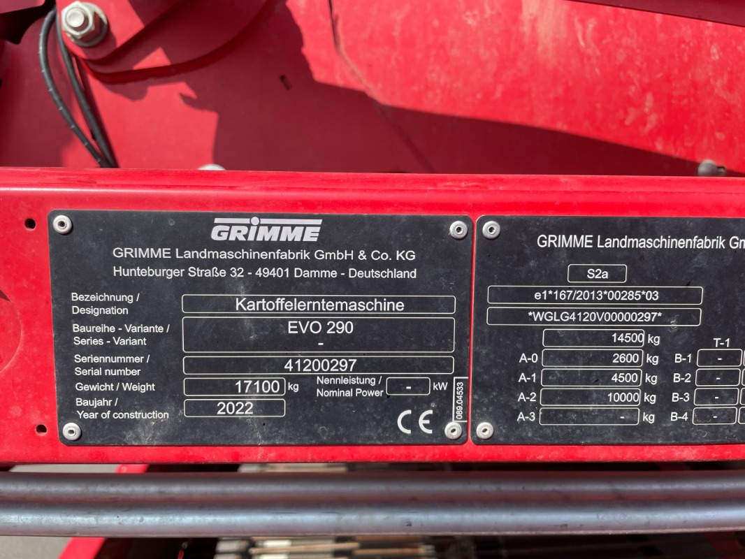 Grimme EVO 290 AirSep - Combină agricola: Foto 2 Grimme EVO 290 AirSep - Combină agricola: Foto 2