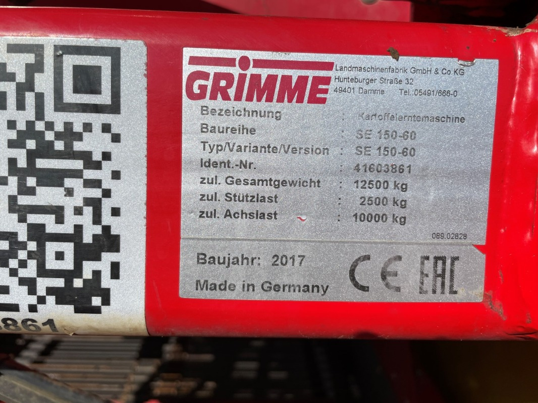 Grimme SE 150-60 UB - Combină agricola: Foto 2 Grimme SE 150-60 UB - Combină agricola: Foto 2
