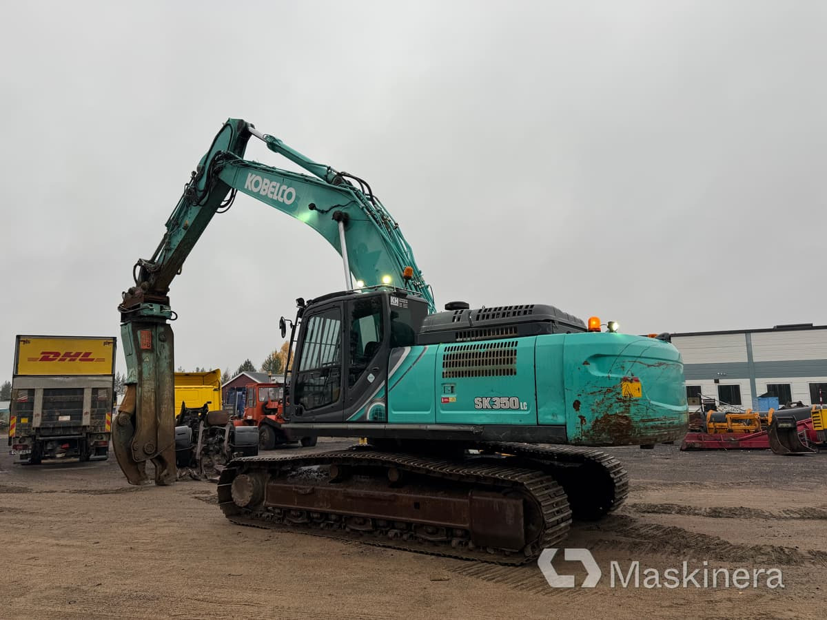 Grävmaskin Kobelco SK350LC-10 med stålsax - Excavator pe şenile: Foto 3 Grävmaskin Kobelco SK350LC-10 med stålsax - Excavator pe şenile: Foto 3