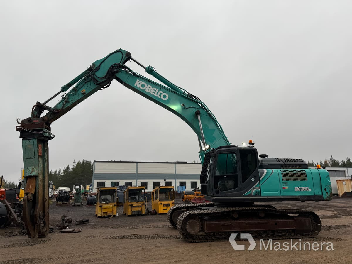 Grävmaskin Kobelco SK350LC-10 med stålsax - Excavator pe şenile: Foto 2 Grävmaskin Kobelco SK350LC-10 med stålsax - Excavator pe şenile: Foto 2