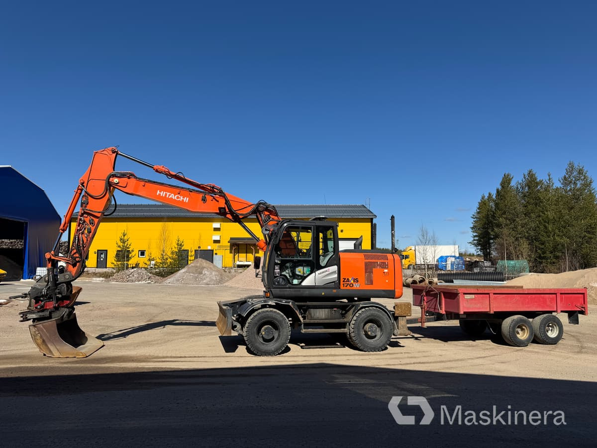 Hitachi ZX170W-5B Hjulgrävare Hitachi ZX170W med vagn - Excavator pe şenile: Foto 2 Hitachi ZX170W-5B Hjulgrävare Hitachi ZX170W med vagn - Excavator pe şenile: Foto 2