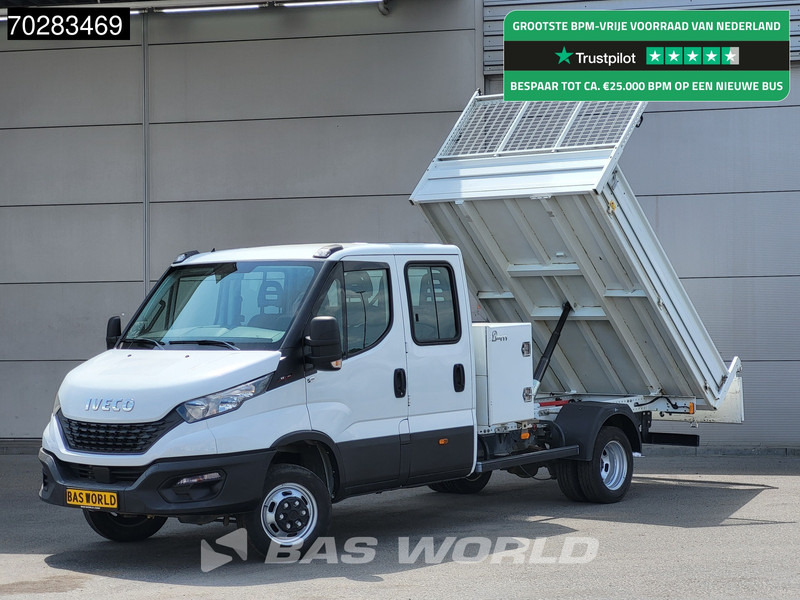Iveco Daily 35C16 Kipper met Kist Dubbel Cabine Dubbellucht 3,5t Trekhaak Navi Airco Cruise Camera Euro6 Kieper Tipper Benne 2m3 Airco Trekh - Autoutilitară basculantă: Foto 1 Iveco Daily 35C16 Kipper met Kist Dubbel Cabine Dubbellucht 3,5t Trekhaak Navi Airco Cruise Camera Euro6 Kieper Tipper Benne 2m3 Airco Trekh - Autoutilitară basculantă: Foto 1