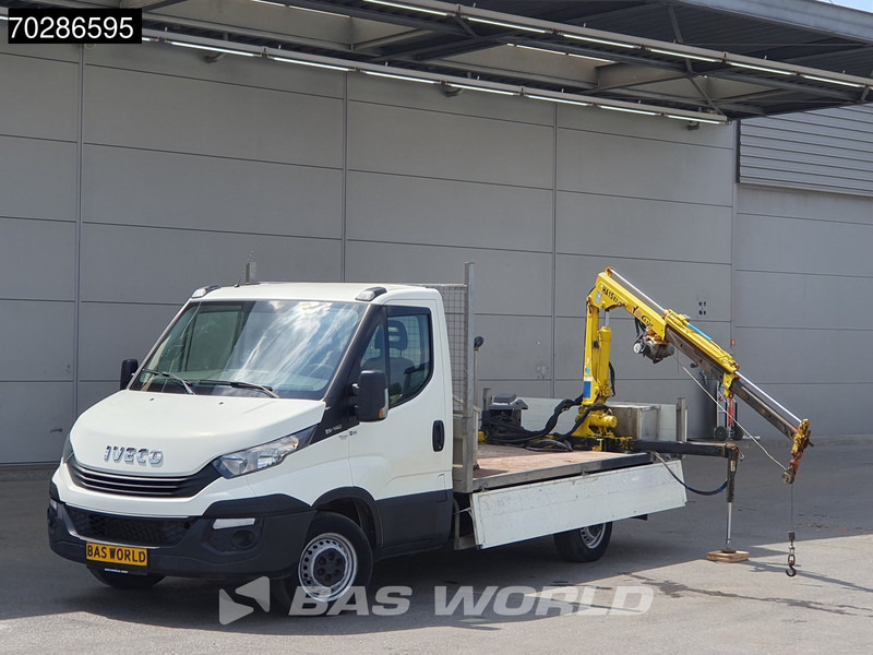 Autoutilitară cu platformă Iveco Daily 35S14 Open Laadbak Kraanwagen Hyva HA15 Euro6 3,5t Trekhaak Crane Kranwagen Pritsche Pickup Open Box Trekhaak: Foto 5