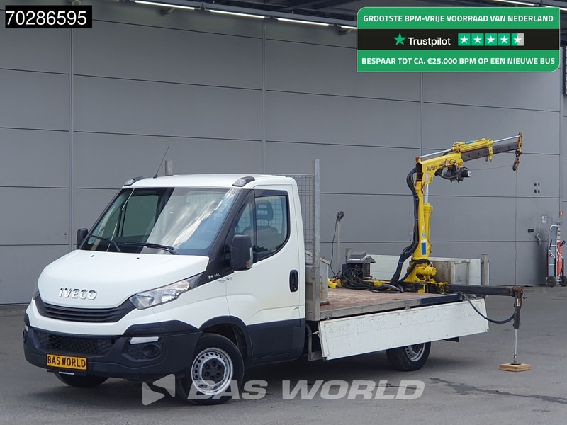 Iveco Daily 35S14 Open Laadbak Kraanwagen Hyva HA15 Euro6 3,5t Trekhaak Crane Kranwagen Pritsche Pickup Open Box Trekhaak - Autoutilitară cu platformă: Foto 1 Iveco Daily 35S14 Open Laadbak Kraanwagen Hyva HA15 Euro6 3,5t Trekhaak Crane Kranwagen Pritsche Pickup Open Box Trekhaak - Autoutilitară cu platformă: Foto 1