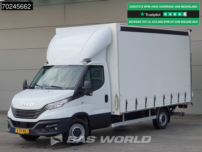 Iveco Daily 35S18 3.0L Laadklep 180PK Schuifzeilen Airco Cruise Bakwagen Euro6 Meubelbak Zeilenwagen Schuifzeil Plane 22m3 Airco Cruise cont - Autoutilitară cu prelată: Foto 1 Iveco Daily 35S18 3.0L Laadklep 180PK Schuifzeilen Airco Cruise Bakwagen Euro6 Meubelbak Zeilenwagen Schuifzeil Plane 22m3 Airco Cruise cont - Autoutilitară cu prelată: Foto 1