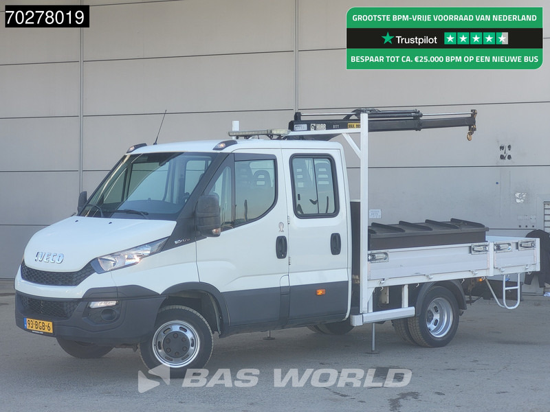 Iveco Daily 50C17 3.0L Automaat DC Open laadbak Kraan Hiab 017T-2 Airco APK 10-2025 Pickup Crane Kraanwagen Pritsche Airco Dubbel cabine - Autoutilitară cu platformă: Foto 1 Iveco Daily 50C17 3.0L Automaat DC Open laadbak Kraan Hiab 017T-2 Airco APK 10-2025 Pickup Crane Kraanwagen Pritsche Airco Dubbel cabine - Autoutilitară cu platformă: Foto 1