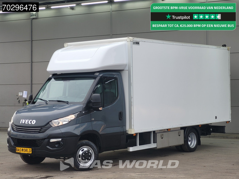 Iveco Daily 50C18 3.0L Automaat 3,5t Trekhaak Bakwagen Zijdeur Achterdeuren 180PK 5tons Navi Standkachel Euro6 Meubelbak Koffer Trekhaak - Autoutilitară box: Foto 1 Iveco Daily 50C18 3.0L Automaat 3,5t Trekhaak Bakwagen Zijdeur Achterdeuren 180PK 5tons Navi Standkachel Euro6 Meubelbak Koffer Trekhaak - Autoutilitară box: Foto 1