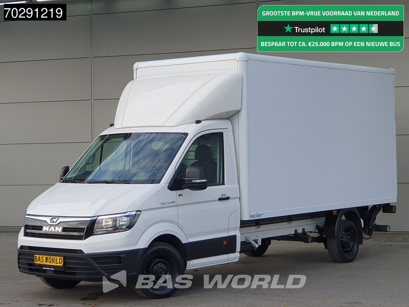 MAN TGE 3.140 Laadklep Automaat Bakwagen Airco Cruise Camera Euro6 Meubelbak Koffer 20m3 Airco Cruise control - Autoutilitară box: Foto 1 MAN TGE 3.140 Laadklep Automaat Bakwagen Airco Cruise Camera Euro6 Meubelbak Koffer 20m3 Airco Cruise control - Autoutilitară box: Foto 1