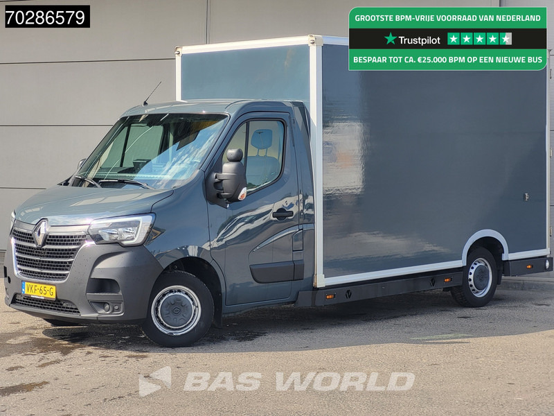 Renault Master 150PK Bakwagen Airco Cruise Luchtvering Meubelbak Plancher Verkoopwagen Foodtruck Paardenwagen 18m3 Airco Cruise control - Autoutilitară box: Foto 1 Renault Master 150PK Bakwagen Airco Cruise Luchtvering Meubelbak Plancher Verkoopwagen Foodtruck Paardenwagen 18m3 Airco Cruise control - Autoutilitară box: Foto 1