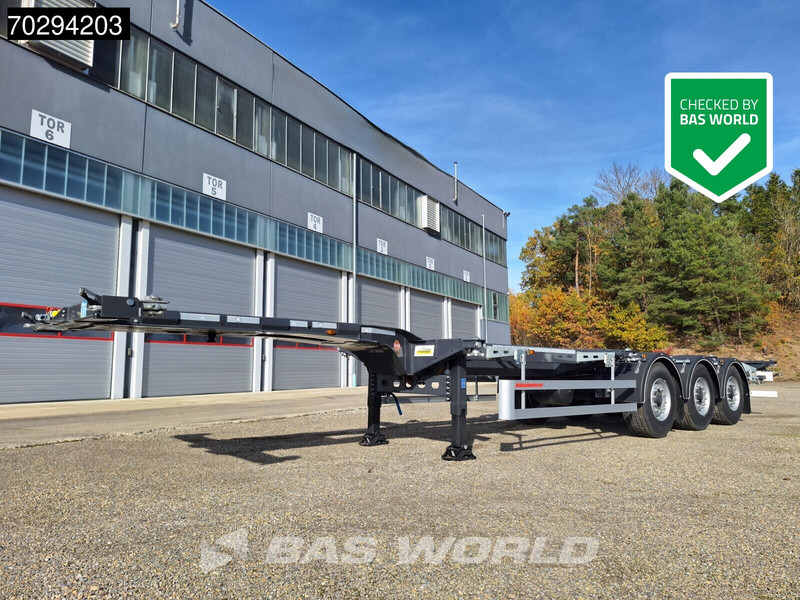 Kässbohrer K.SHG S / 40 - 12 / 27 EU 3 axles NEW! Front – Middle – Rear Extendable Container Chassis - Semiremorcă prelată: Foto 2 Kässbohrer K.SHG S / 40 - 12 / 27 EU 3 axles NEW! Front – Middle – Rear Extendable Container Chassis - Semiremorcă prelată: Foto 2