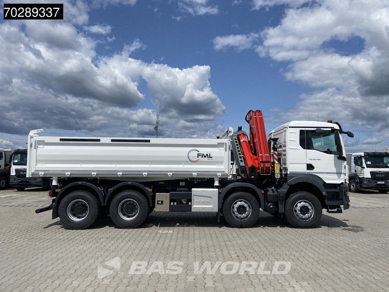 Camion basculantă, Camion cu macara nou MAN TGS 35.440 8X4 NEW! Fassi F275.026 Kran Crane 13m3 3-Sided Tipper Big-Axle Euro 6: Foto 17