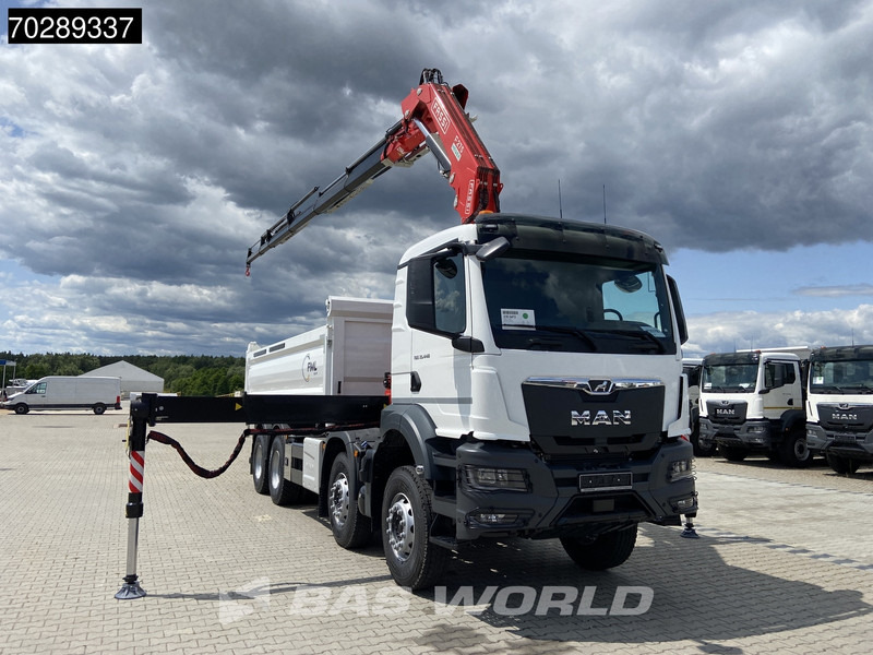 Leasing de MAN TGS 35.440 8X4 NEW! Fassi F275.026 Kran Crane 13m3 3-Sided Tipper Big-Axle Euro 6 MAN TGS 35.440 8X4 NEW! Fassi F275.026 Kran Crane 13m3 3-Sided Tipper Big-Axle Euro 6: Foto 9
