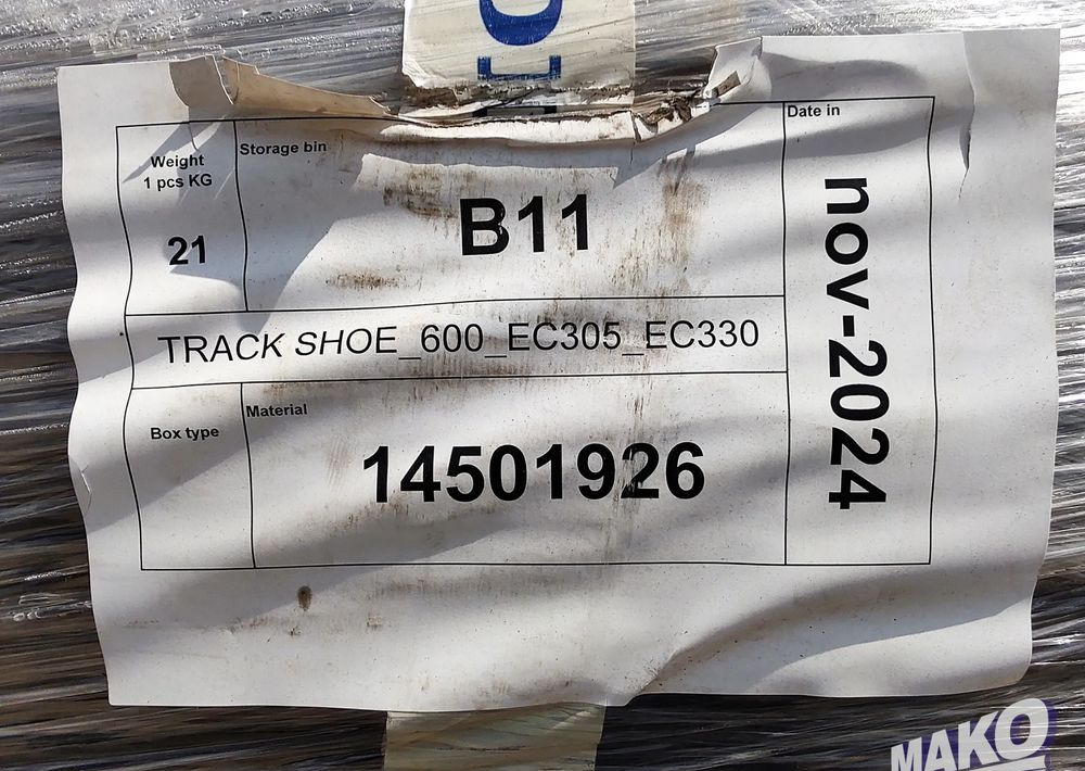NOWE klepki płyty gąsienic Volvo 60cm 600mm - Senila pentru Utilaje constructii: Foto 4 NOWE klepki płyty gąsienic Volvo 60cm 600mm - Senila pentru Utilaje constructii: Foto 4