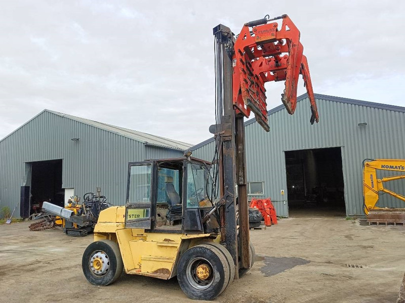 Hyster H 12.00 XL 12 ton heftruck met stenenklem forklift - Stivuitor diesel: Foto 2 Hyster H 12.00 XL 12 ton heftruck met stenenklem forklift - Stivuitor diesel: Foto 2