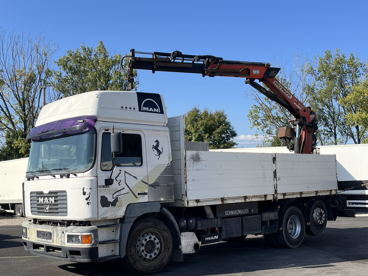 MAN F2000 26.413 Palfinger pk 16000 - Camion cu macara: Foto 1 MAN F2000 26.413 Palfinger pk 16000 - Camion cu macara: Foto 1
