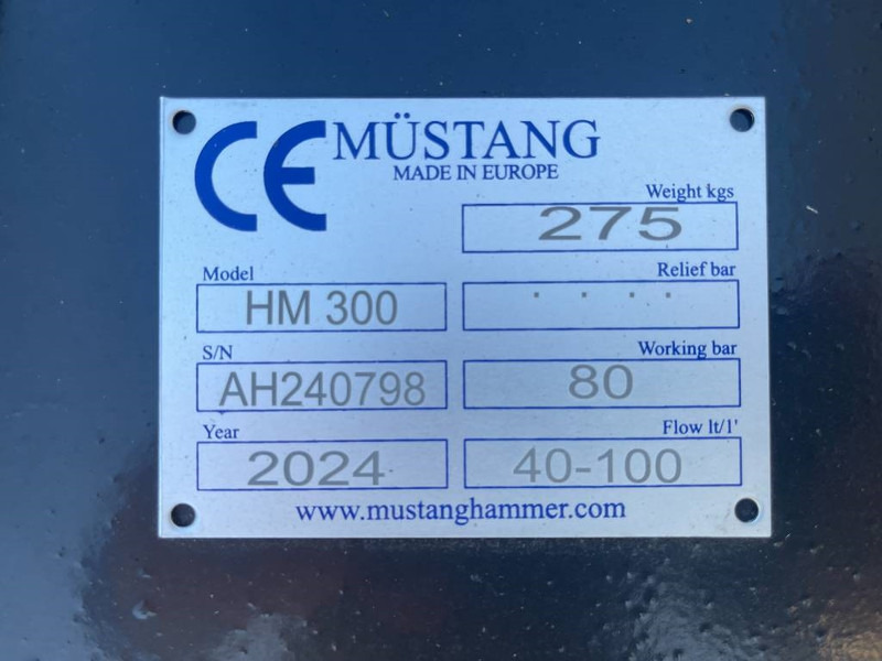 Ciocan hidraulic pentru Utilaje constructii Mustang HM 300 2024 Unused: Foto 6