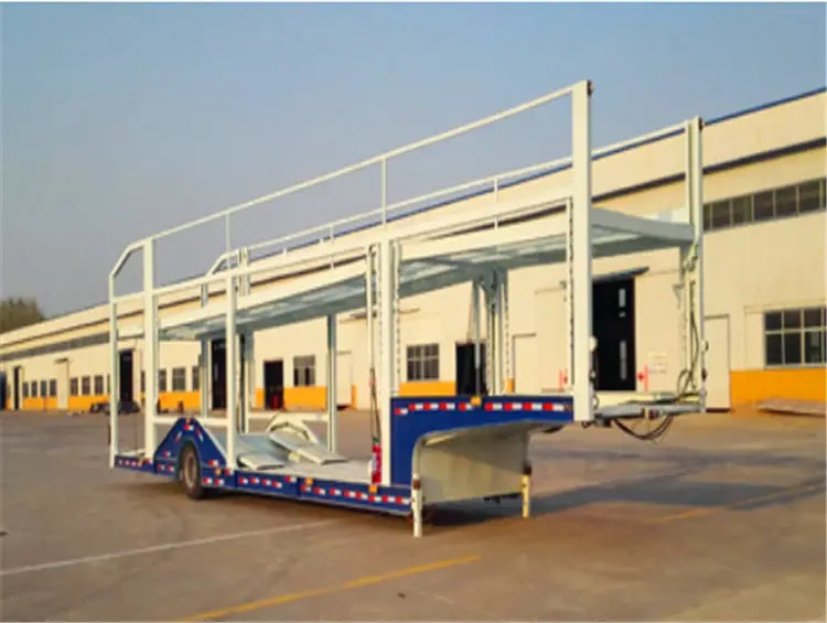 XCMG Official Manufacturer Flat Bed Container Car Transport Semi Truck Trailer - Semiremorcă transport auto: Foto 4 XCMG Official Manufacturer Flat Bed Container Car Transport Semi Truck Trailer - Semiremorcă transport auto: Foto 4