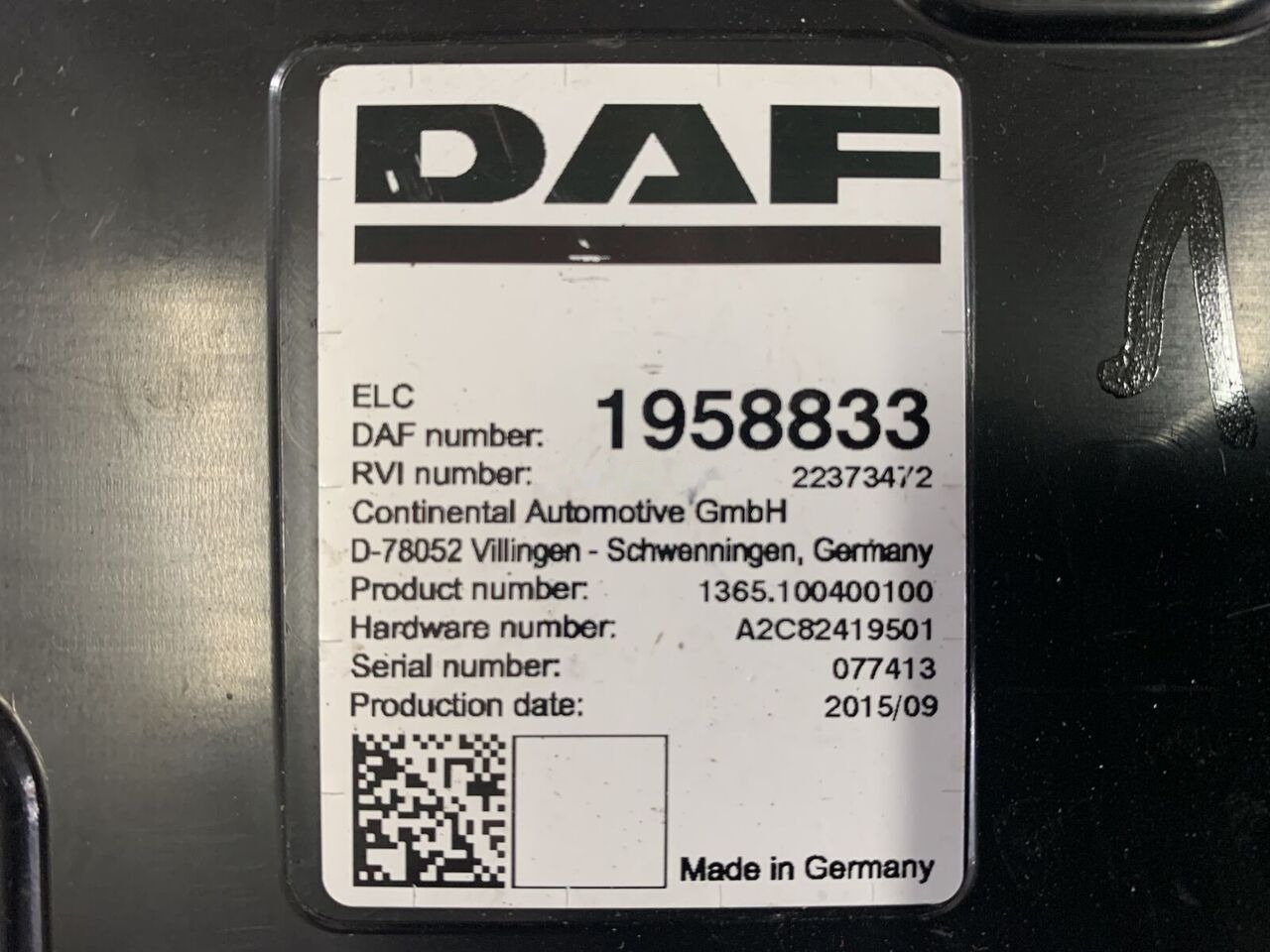 DAF XF 106 ELC DAF XF 106 truck - Calculator de bord pentru Camion: Foto 5 DAF XF 106 ELC DAF XF 106 truck - Calculator de bord pentru Camion: Foto 5