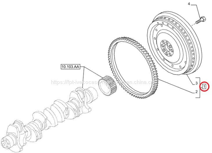 FPT IVECO CASE Cursor11 EURO 6 F3GFE613A B001 5801863562/5801690111 flywheel 5801565562 - Volant: Foto 1 FPT IVECO CASE Cursor11 EURO 6 F3GFE613A B001 5801863562/5801690111 flywheel 5801565562 - Volant: Foto 1