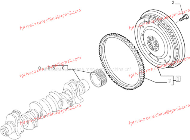 FPT IVECO CASE Cursor13 F3BE0684A B001 504003647 ENGINE FLYWHEEL 500374302 - Volant: Foto 1 FPT IVECO CASE Cursor13 F3BE0684A B001 504003647 ENGINE FLYWHEEL 500374302 - Volant: Foto 1