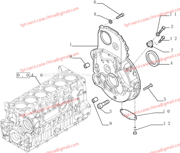 FPT IVECO CASE Cursor13 F3BE0684A B001 504003647 flywheel cover 500324441 - Volant: Foto 1 FPT IVECO CASE Cursor13 F3BE0684A B001 504003647 flywheel cover 500324441 - Volant: Foto 1