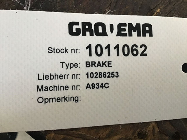 Liebherr Brake - Piese frână: Foto 4 Liebherr Brake - Piese frână: Foto 4