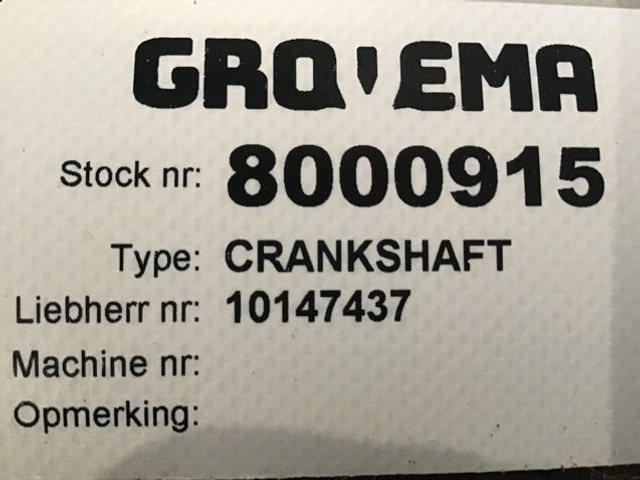 Liebherr Crankshaft - Arbore cotit: Foto 3 Liebherr Crankshaft - Arbore cotit: Foto 3