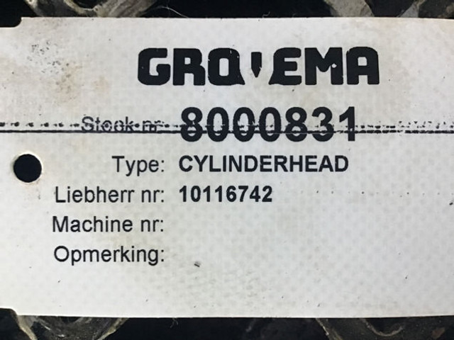 Liebherr Cylinderhead - Blocul cilindrilor: Foto 4 Liebherr Cylinderhead - Blocul cilindrilor: Foto 4