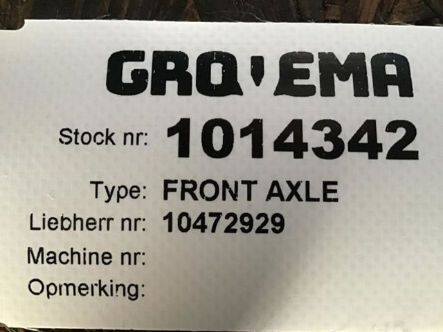 Liebherr Front Axle - Punte şi piese: Foto 4 Liebherr Front Axle - Punte şi piese: Foto 4