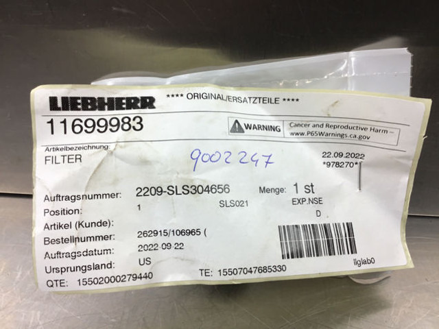 Liebherr L514 - Sistem de admisie: Foto 4 Liebherr L514 - Sistem de admisie: Foto 4