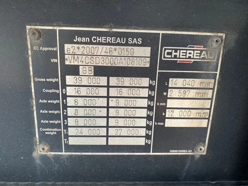 Leasing de Chereau Frigo / 7 cm walls / BPW Disc / Carrier Vector Chereau Frigo / 7 cm walls / BPW Disc / Carrier Vector: Foto 9