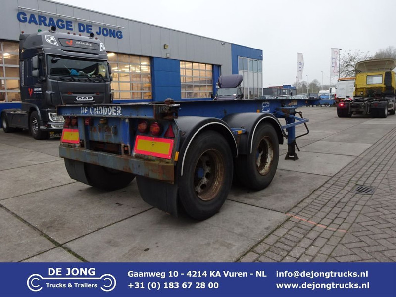 Semiremorcă transport containere/ Swap body Van Hool 20 FT Container Chassis / Steel Suspension / Double Tyres: Foto 1