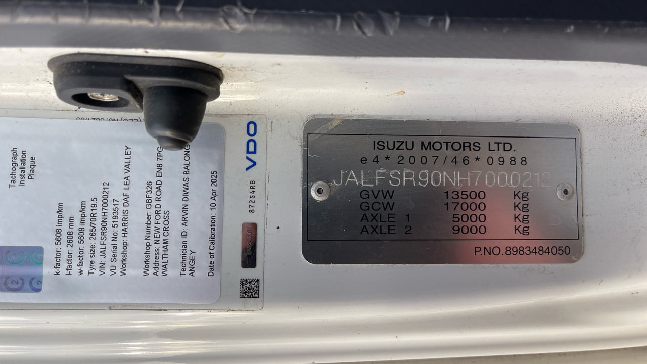 Camion frigider ISUZU F135 240: Foto 12