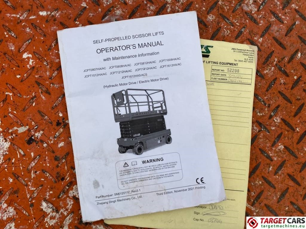 Platforma foarfeca Dingli JCPT1612DC Electric Scissor Work Lift 1570cm: Foto 18