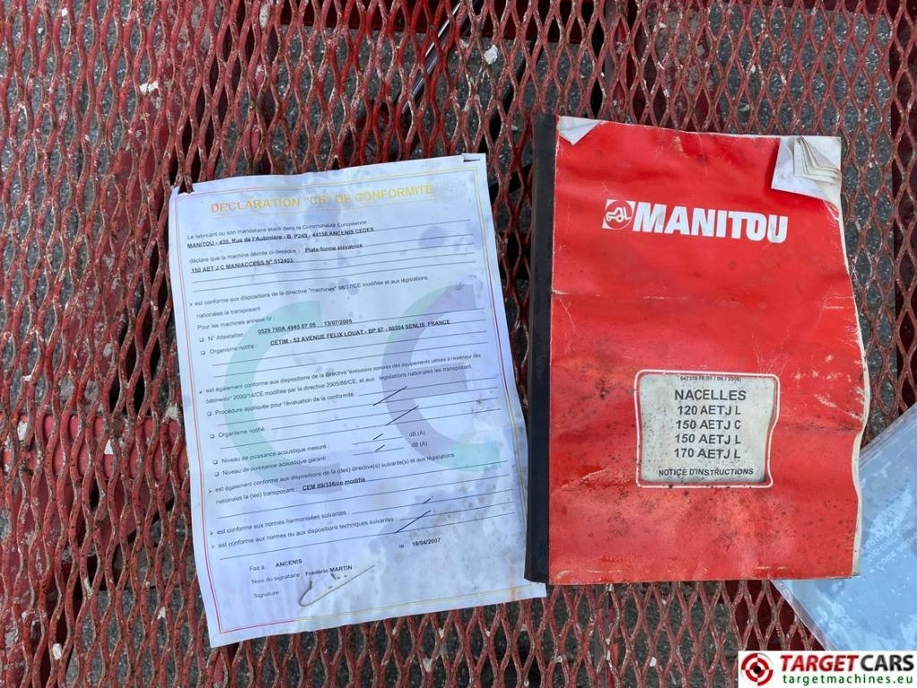 Nacela articulata Manitou 150AETJC Electric Articulated Boom WorkLift 1500cm: Foto 29