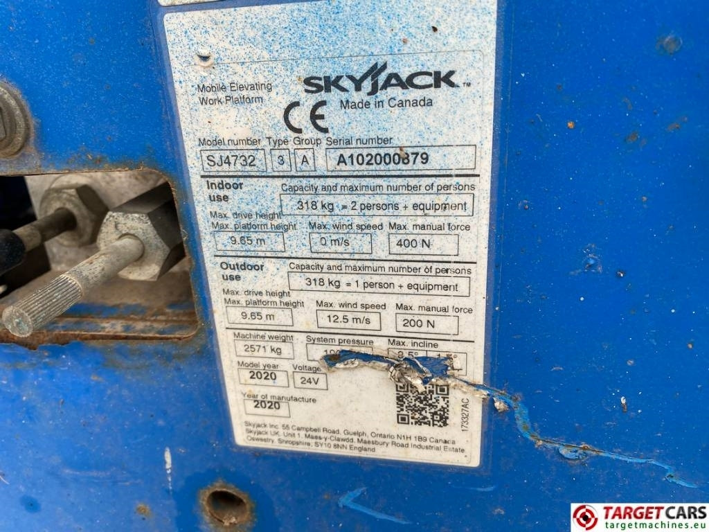 Platforma foarfeca SkyJack SJ4732 Electric 4732 Scissor Work Lift 1165cm: Foto 8
