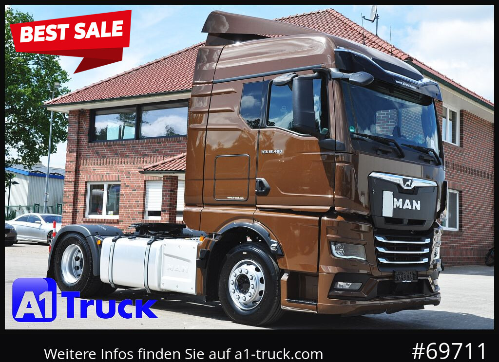 MAN TGX 18,480 BLS Intarder Standklima, Garantie - Cap tractor: Foto 1 MAN TGX 18,480 BLS Intarder Standklima, Garantie - Cap tractor: Foto 1