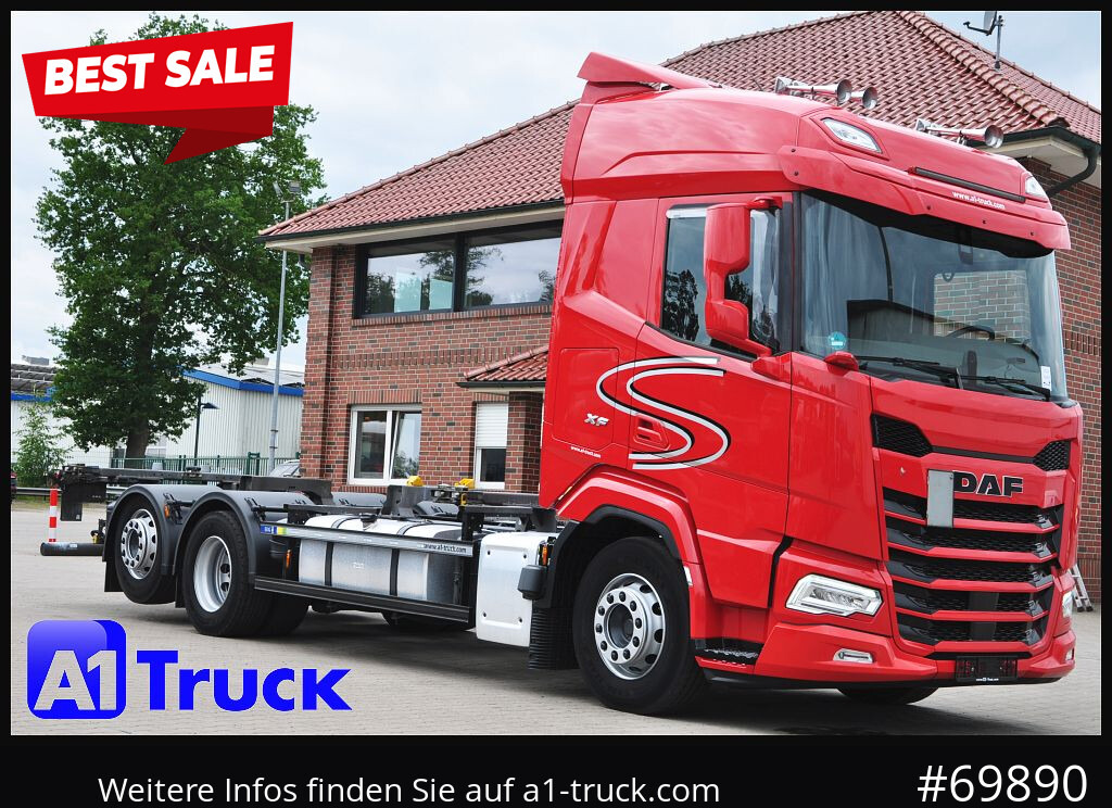 DAF XF 480, BDF, 7,45, 7,82, Lift-Lenkachse, - Camion transport containere/ Swap body: Foto 1 DAF XF 480, BDF, 7,45, 7,82, Lift-Lenkachse, - Camion transport containere/ Swap body: Foto 1