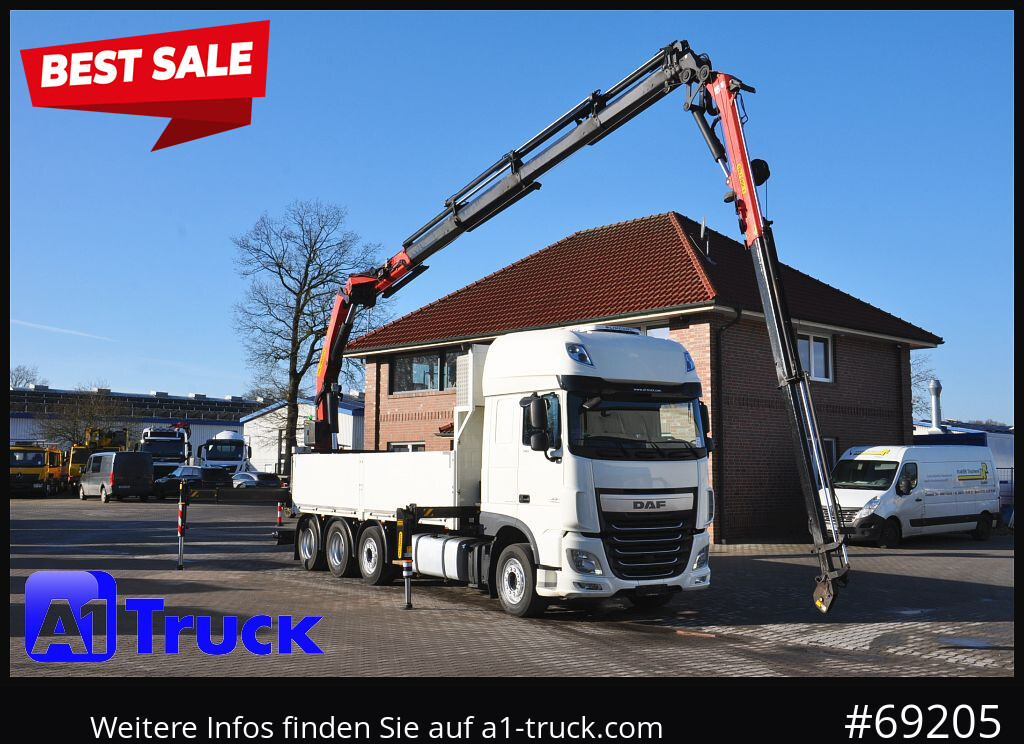 DAF XF 510 Kran PK 34.002, Seilwinde Funk - Camion cu macara: Foto 1 DAF XF 510 Kran PK 34.002, Seilwinde Funk - Camion cu macara: Foto 1