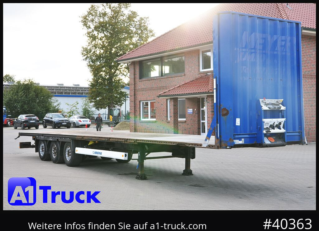 KRONE Megatrailer, Plateau, Liftachse, Staplerhalterung, - Semiremorcă platformă: Foto 1 KRONE Megatrailer, Plateau, Liftachse, Staplerhalterung, - Semiremorcă platformă: Foto 1
