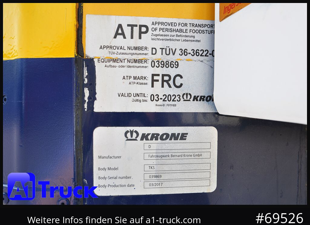 Semiremorcă frigider KRONE SD, ThermoKing SLX i 300, Doppelstock,: Foto 8