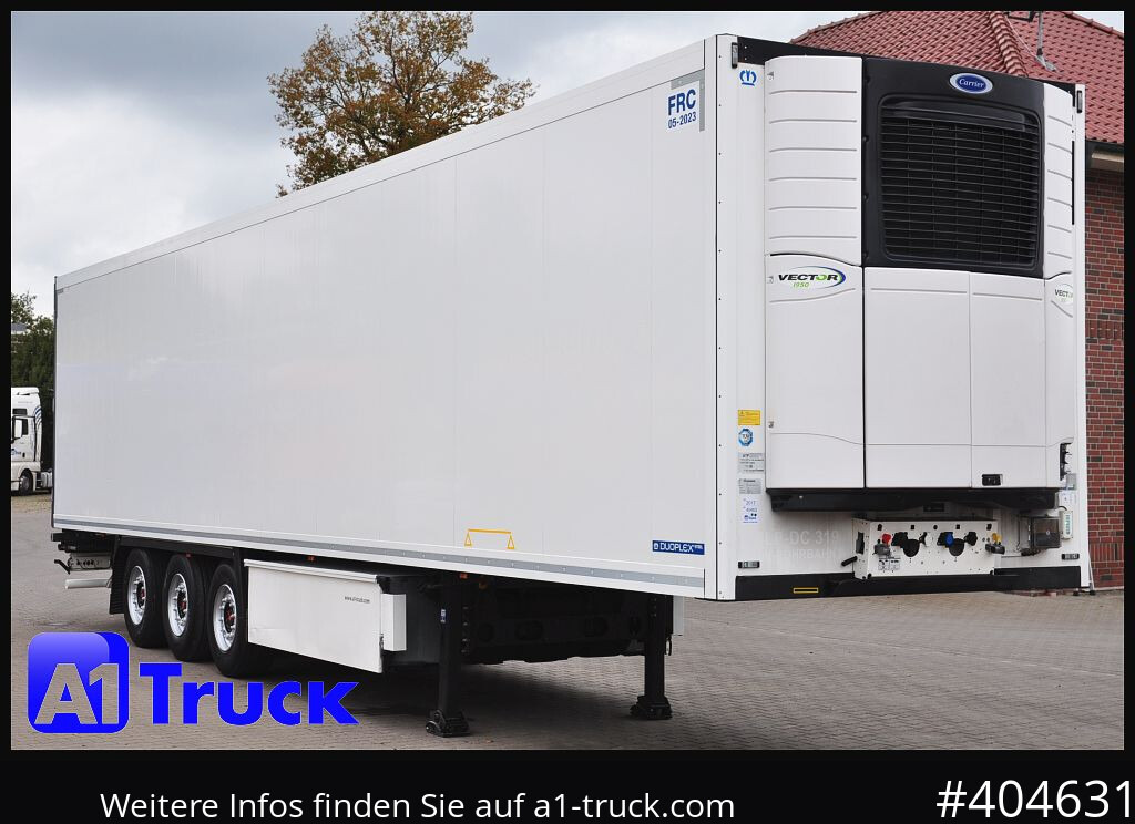 KRONE SDR 27, Rohrbahnen SAF Carrier Vector 1950, - Semiremorcă frigider: Foto 1 KRONE SDR 27, Rohrbahnen SAF Carrier Vector 1950, - Semiremorcă frigider: Foto 1