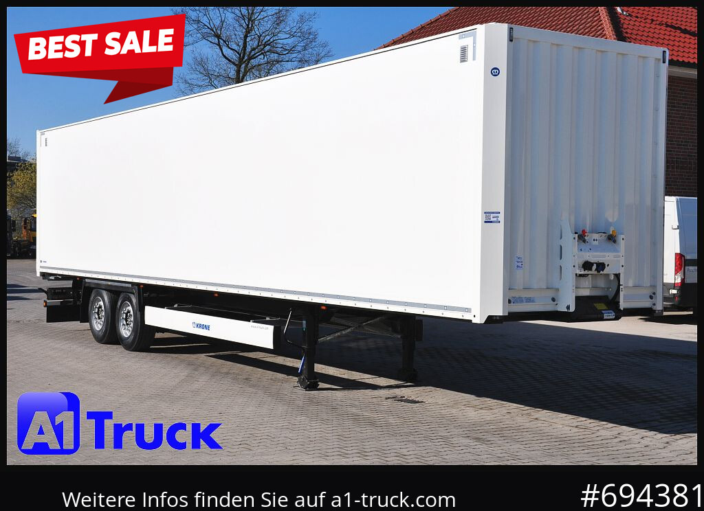 KRONE SZ 2 achs Koffer, Code XL, VDI 2700, SOFORT - Semiremorcă furgon: Foto 1 KRONE SZ 2 achs Koffer, Code XL, VDI 2700, SOFORT - Semiremorcă furgon: Foto 1